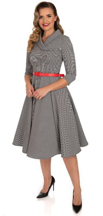 Hearts & Roses Kleid Ava Houndstooth