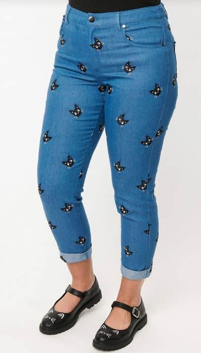 Unique Vintage Capri-Jeans Marilyn Cat