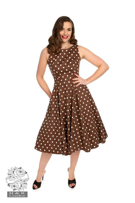 Hearts & Roses Kleid Sandy braun-weiss