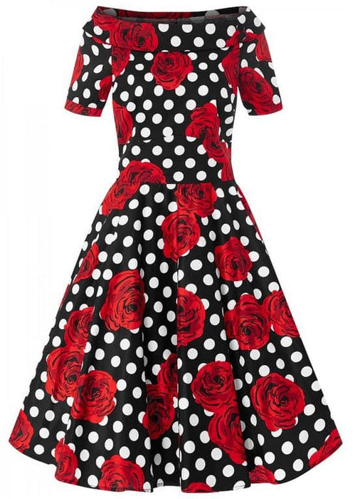 Dolly and Dotty Kleid Darlene Dots and Roses