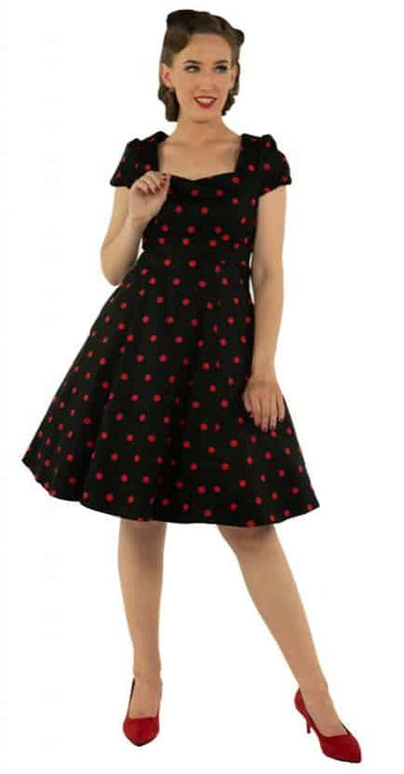 Dolly and Dotty Kleid Claudia schwarz-rot