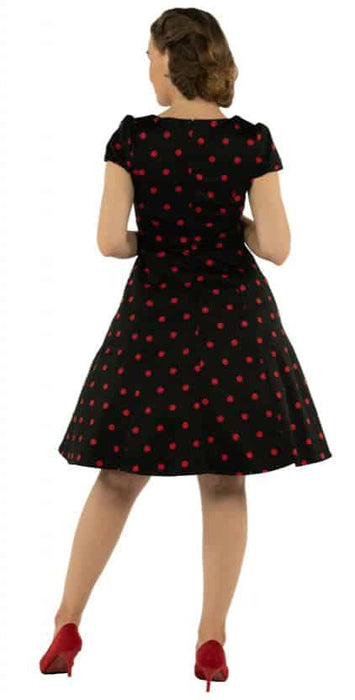 Dolly and Dotty Kleid Claudia schwarz-rot