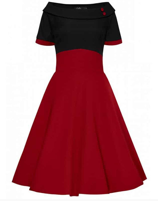 Dolly and Dotty Kleid Darlene rot-schwarz