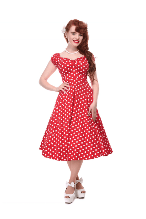 Collectif Kleid Dolores rot