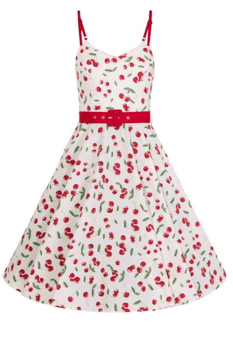 Hell Bunny Kleid Sweetie weiss