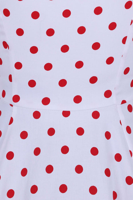 Hearts & Roses Kleid Sandy weiss-rot