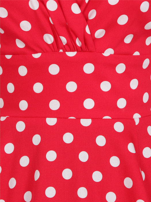 Collectif Kleid Trixie rot-weiss