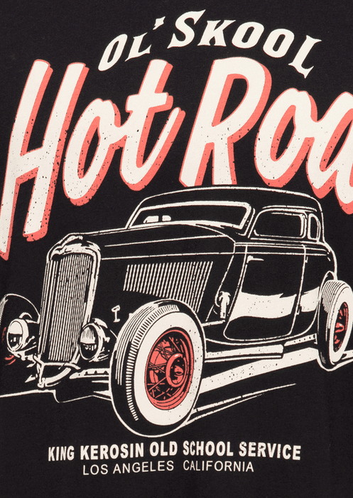King Kerosin T-Shirt Ol' Skool Hot Rod schwarz