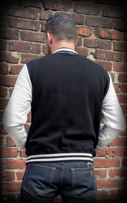 Rumble59 Collegejacke Male schwarz-weiss