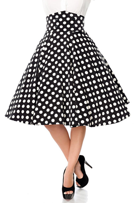 Belsira Jupe Dolly schwarz Dots