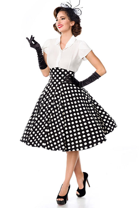 Belsira Jupe Dolly schwarz Dots