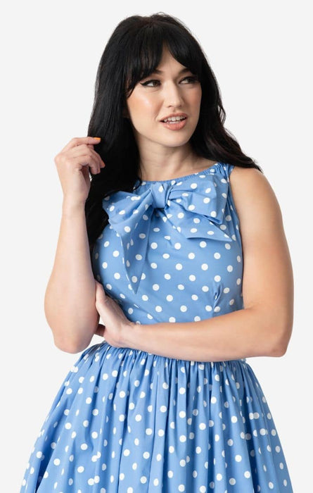 Unique Vintage Kleid Doheny blau