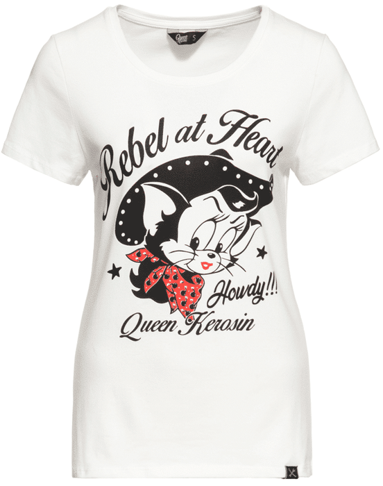 Queen Kerosin Shirt Howdy weiss