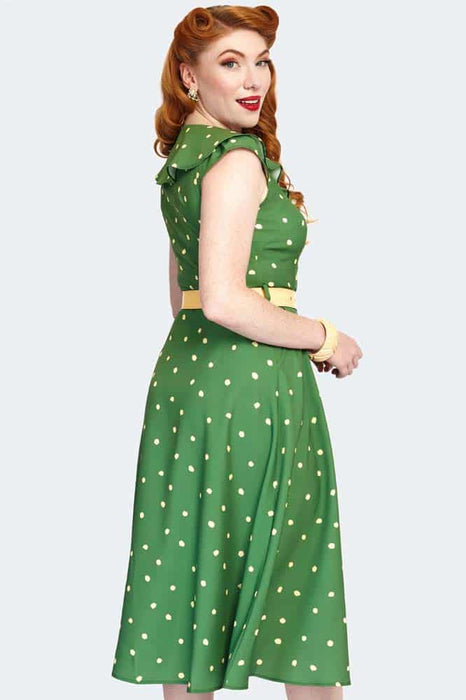 Voodoo Vixen 40er-Jahre-Kleid grün