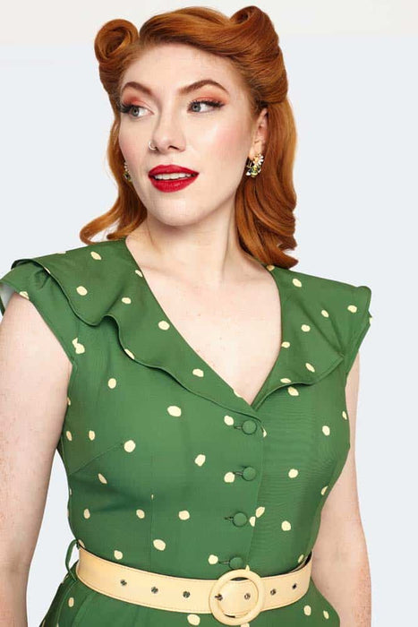 Voodoo Vixen 40er-Jahre-Kleid grün