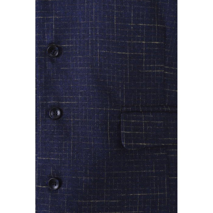 Collectif Weste Max Crosshatch dunkelblau