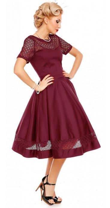 Dolly and Dotty Kleid Tessa bordeaux