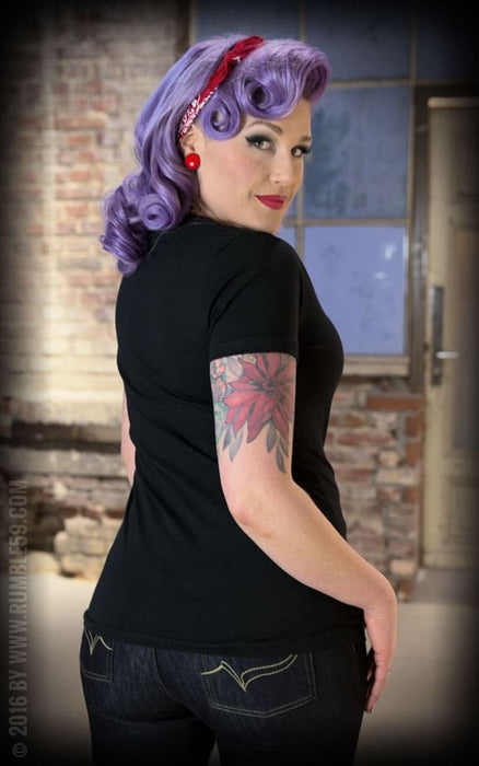 Rumble59 Shirt Betty's Spark Plugs V-neck