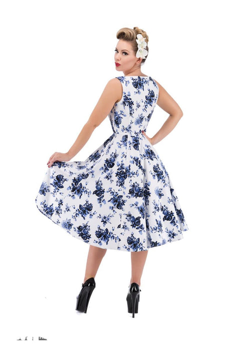 Hearts & Roses Kleid Rosalie white blue