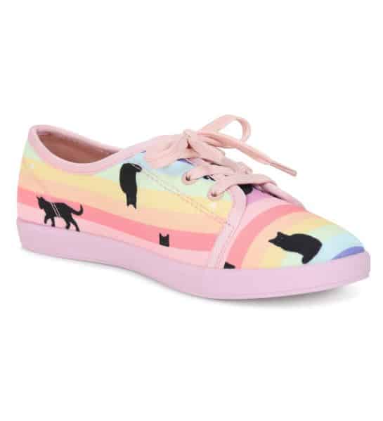 Lulu Hun Sneakers Grace Rainbow Cat