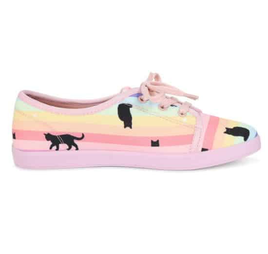 Lulu Hun Sneakers Grace Rainbow Cat
