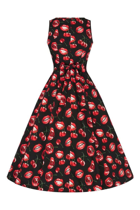 Lady Vintage Kleid Hepburn Cherry Lips