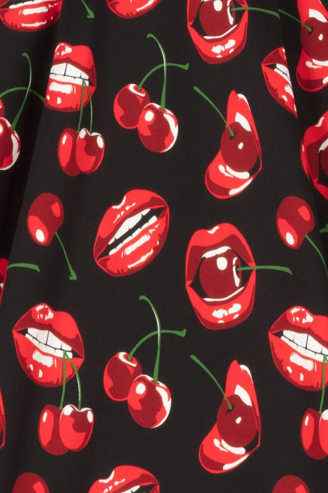 Lady Vintage Kleid Hepburn Cherry Lips