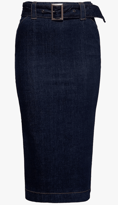 Queen Kerosin Jeans-Bleistiftjupe