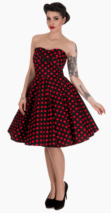 Dolly and Dotty Kleid Melissa schwarz-rot