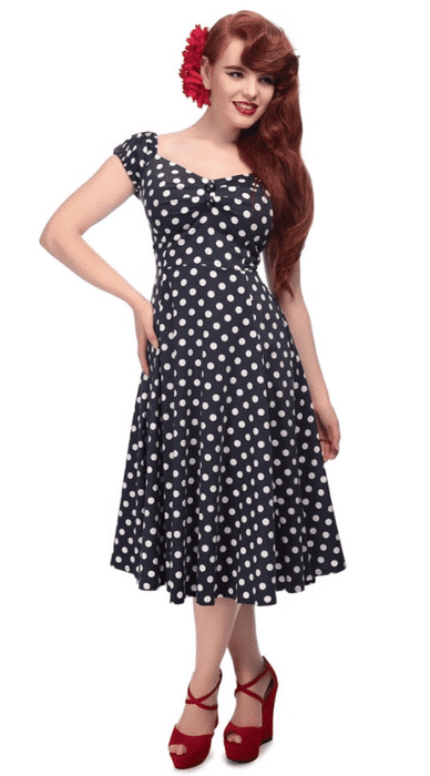 Collectif Kleid Dolores navyblau