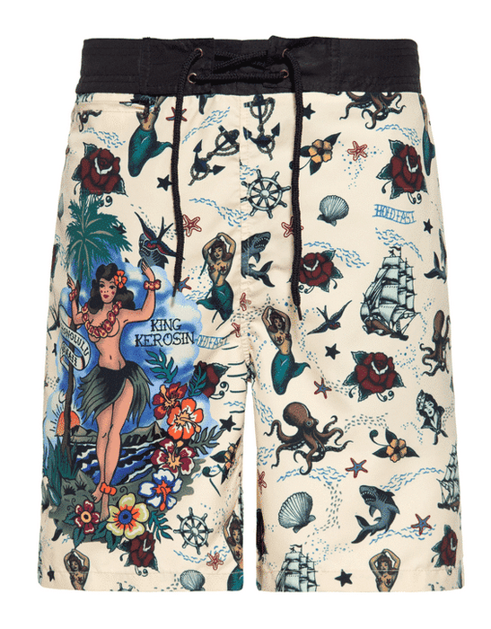 Badeshorts King Kerosin Hawaii