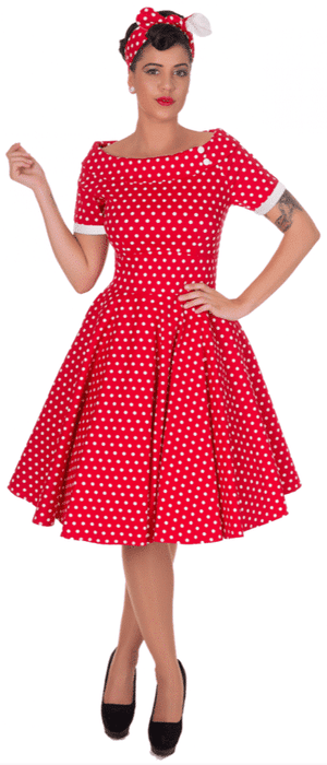 Dolly and Dotty Kleid Darlene Red Polkadots