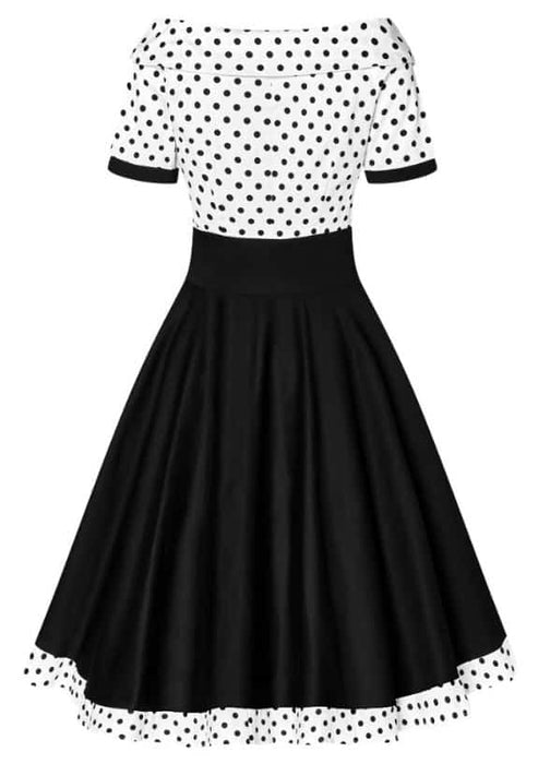 Dolly and Dotty Kleid Darlene weiss-schwarz Dots