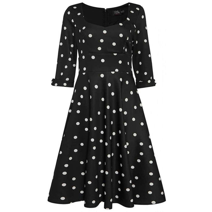 Dolly and Dotty Kleid Debra schwarz weiss Dots