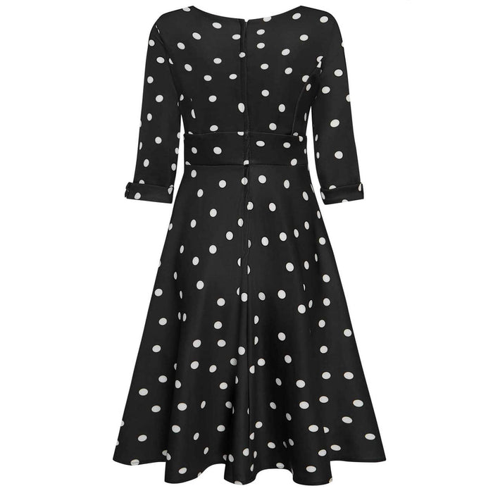 Dolly and Dotty Kleid Debra schwarz weiss Dots