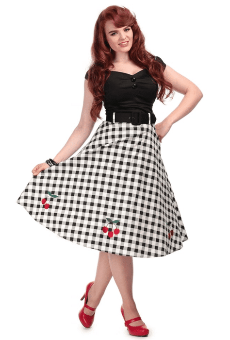Collectif Jupe Cherry Vintage