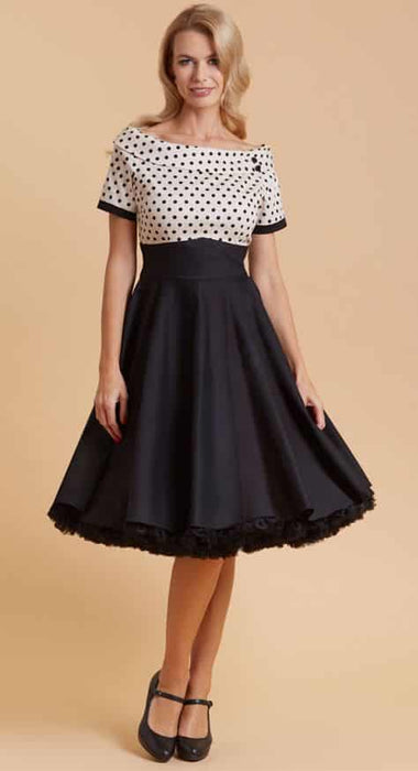 Dolly and Dotty Kleid Darlene sand schwarz Dots