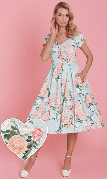 Dolly and Dotty Kleid Lily mint floral