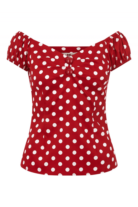 Collectif Top Dolores Polka rot