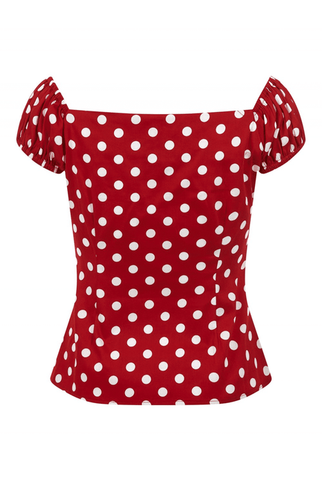 Collectif Top Dolores Polka rot