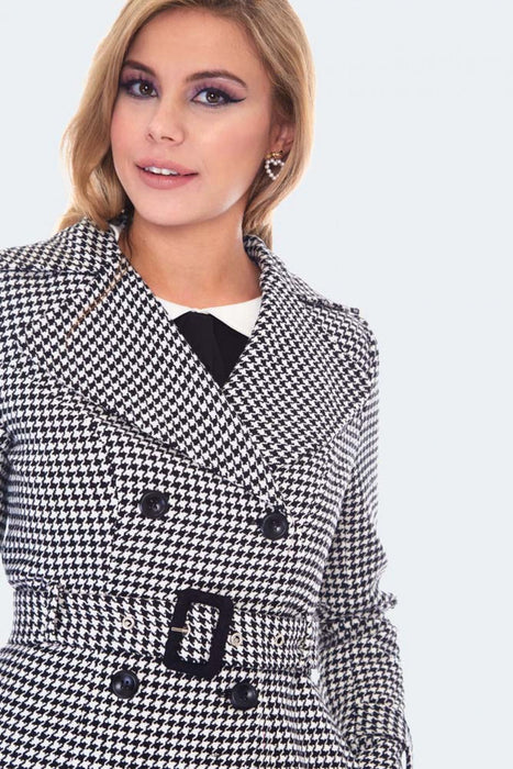 Voodoo Vixen Mantel Marjorie Houndstooth