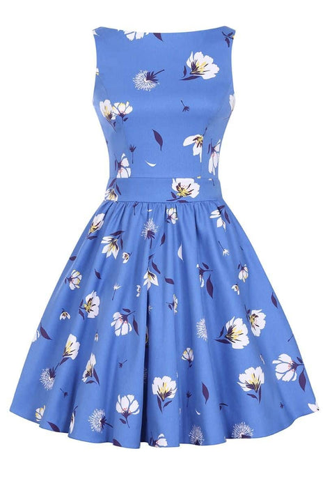 Lady Vintage Kleid Tea Cobalt from the blue