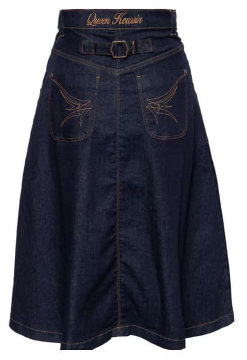 Queen Kerosin Jeans-Jupe