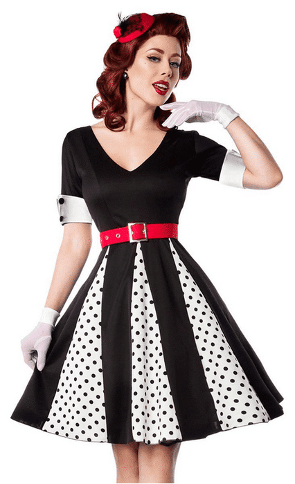 Belsira Kleid Godet Sina
