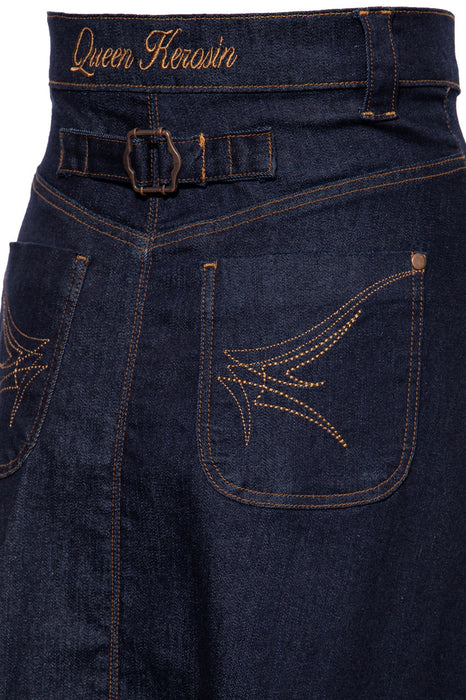 Queen Kerosin Jeans-Jupe