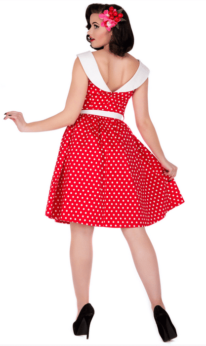Dolly and Dotty Kleid Katie Dots rot weiss Dots