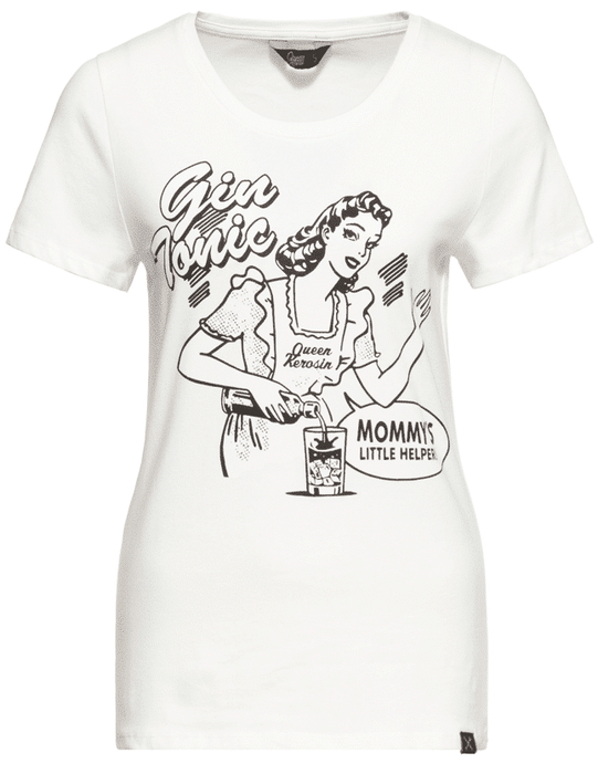 Queen Kerosin Shirt Gin Tonic weiss