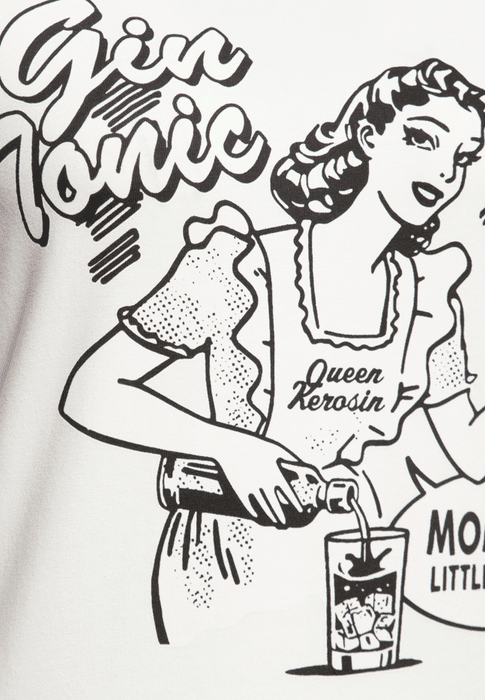 Queen Kerosin Shirt Gin Tonic weiss