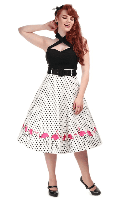 Collectif Jupe Fancy Flamingo