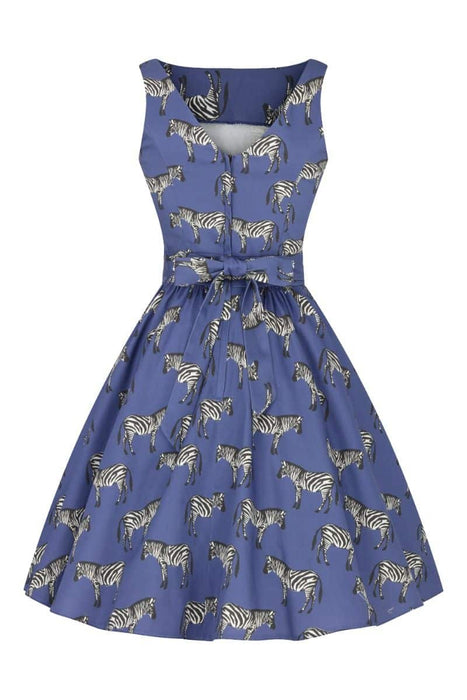 Lady Vintage Kleid Tea Zebra